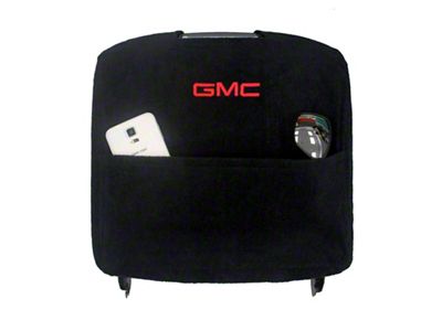 Center Console Cover with GMC Logo; Black (15-20 Yukon w/ Bucket Seats)