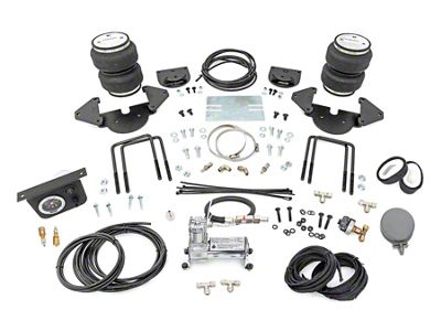 Rough Country Rear Air Spring Kit with OnBoard Air Compressor for 0 to 6-Inch Lift; Stock Range (19-23 Sierra 1500)