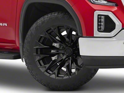 Fuel Wheels Flame Blackout 6-Lug Wheel; 22x10; -18mm Offset (19-23 Sierra 1500)
