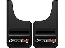 12-Inch x 23-Inch Mud Flaps with AT4 Logo; Front or Rear (Universal; Some Adaptation May Be Required)