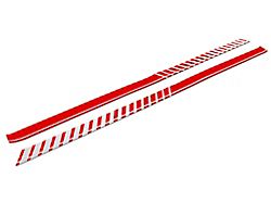 SEC10 Dashed Rocker Stripes; Red (Universal; Some Adaptation May Be Required)