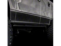 Rocker Armor Kit; Black (14-18 Sierra 1500 Crew Cab w/ 6.50-Foot Standard Box)