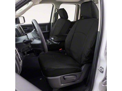 Covercraft Precision Fit Seat Covers Endura Custom Front Row Seat Covers; Black (22-23 Sierra 1500 w/ Bench Seat)