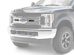 ZRoadz Two 6-Inch LED Light Bars with Upper Grille Mounting Brackets; Black (17-19 F-250 Super Duty Lariat, King Ranch)