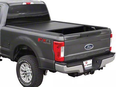 Pace Edwards UltraGroove Metal Retractable Bed Cover; Matte Black (17-23 F-350 Super Duty)