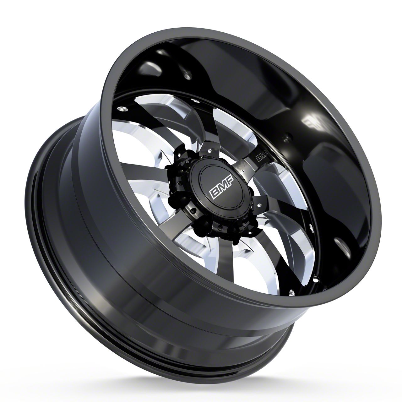 BMF Wheels F-350 Super Duty Payback Gloss Black Milled 8-Lug Wheel ...
