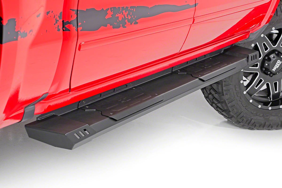 Rough Country F-350 Super Duty Cab Length HD2 Running Boards; Black ...