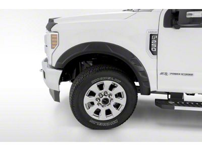 Bushwacker DRT Style Fender Flares; Front; Matte Black (17-22 F-350 Super Duty)
