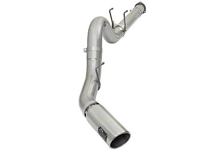 AFE ATLAS 5-Inch DPF-Back Single Exhaust System with Polished Tip; Side Exit (17-22 6.7L Powerstroke F-250 Super Duty)