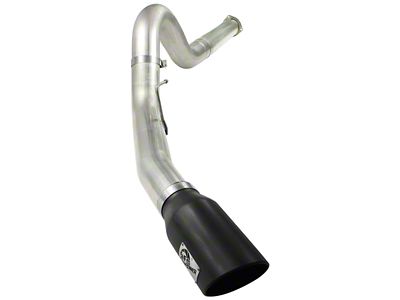 AFE Large Bore-HD 5-Inch DPF-Back Single Exhaust System with Black Tip; Side Exit (11-14 6.7L Powerstroke F-250 Super Duty)