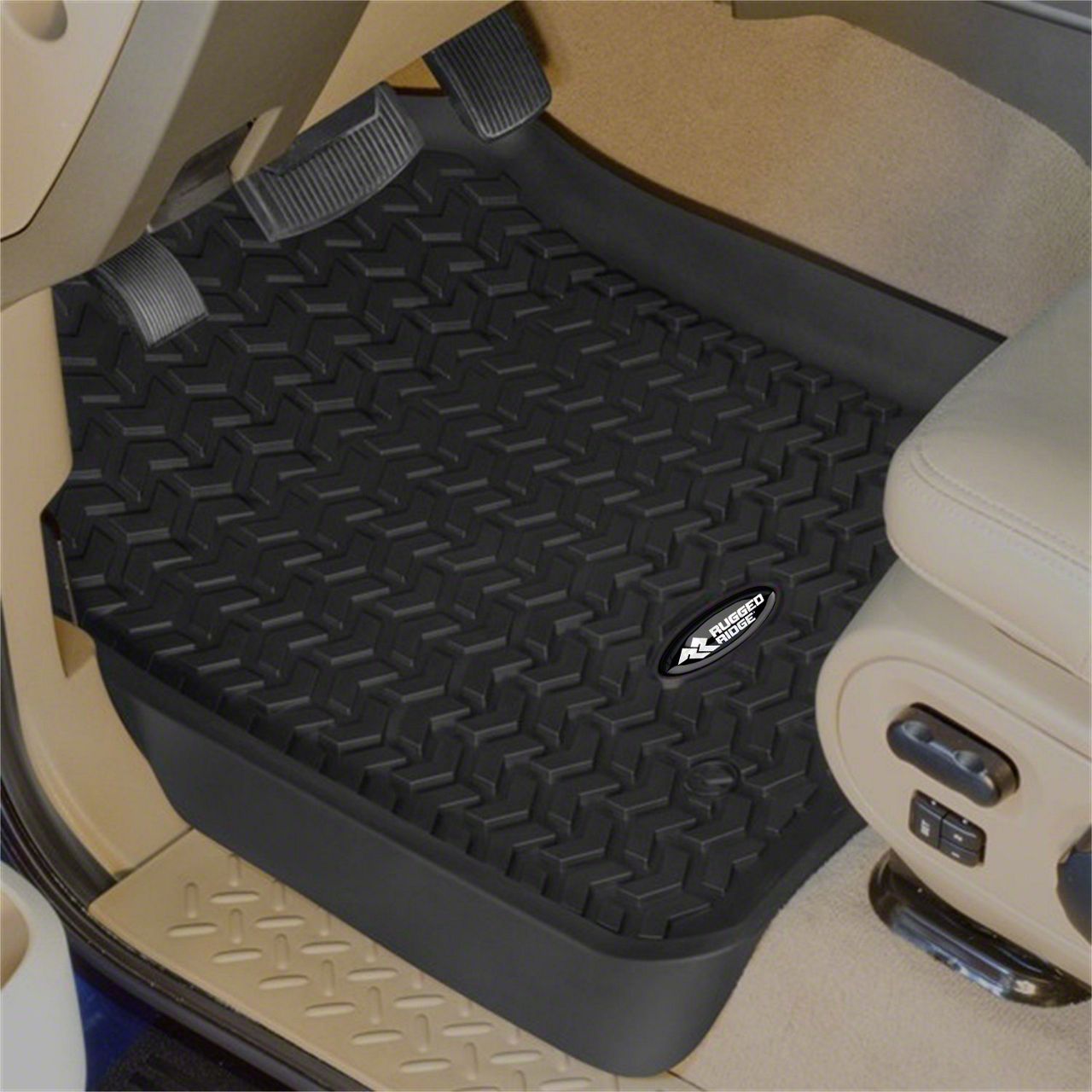 Rugged Ridge F 250 Super Duty All Terrain Front Floor Mats Black 8290230 125 16 F 250 Super 8067