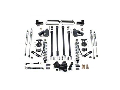 BDS 4-Inch Coil-Over 4-Link Suspension Lift Kit with Rear Lift Blocks and Fox Shocks (20-22 4WD 6.7L PowerStroke F-250 Super Duty)