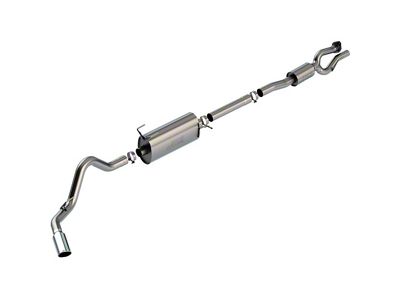 Borla S-Type Single Exhaust System with Chrome Tip; Side Exit (20-22 7.3L F-250 Super Duty)