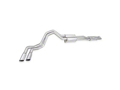 Stainless Works Legend Series Dual Exhaust System with Polished Tips; Same Side Exit (20-22 7.3L F-250 Super Duty)