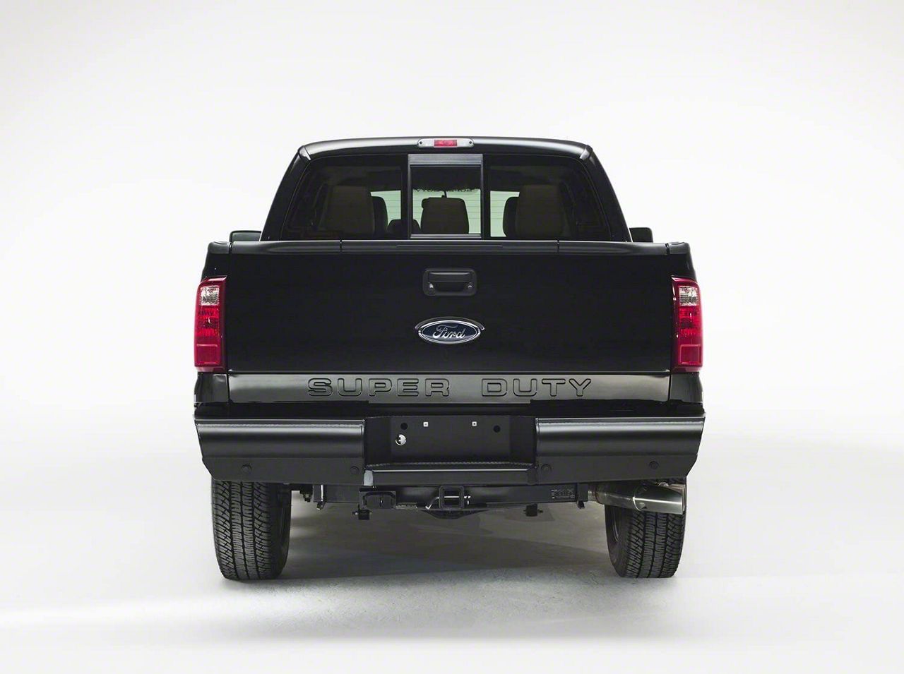 Fab Fours F Super Duty Black Steel Elite Rear Bumper Matte Black Fs U F