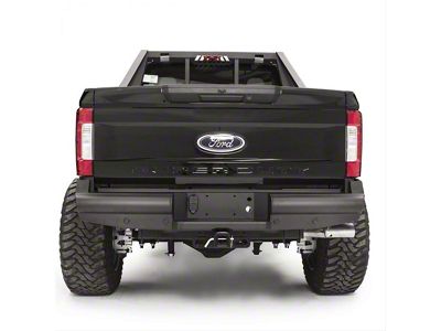 Fab Fours Black Steel Elite Rear Bumper; Matte Black (17-22 F-350 Super Duty)