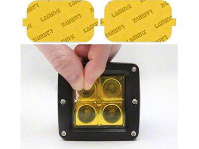 Lamin-X Fog Light Tint Covers; Yellow (17-19 F-350 Super Duty)