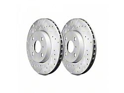 Series B130 Cross-Drilled and Slotted 8-Lug Rotors; Front Pair (11-14 4WD F-250 Super Duty)