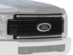 Morimoto XBG LED Upper Replacement Grille with Amber DRL; Paintable-Black (17-19 F-250 Super Duty)