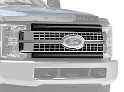 Morimoto XBG LED Upper Replacement Grille with White DRL; Chrome (17-19 F-250 Super Duty)