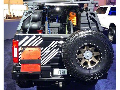 AFN 4x4 Rear Bumper with Wheel Carrier and Jerry Can Bracket (17-22 F-350 Super Duty)