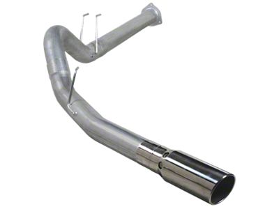 4-Inch Aluminized Steel DPF-Back Dual Exhaust System with Polished Tip; Side Exit (11-14 6.7L Powerstroke F-250 Super Duty)