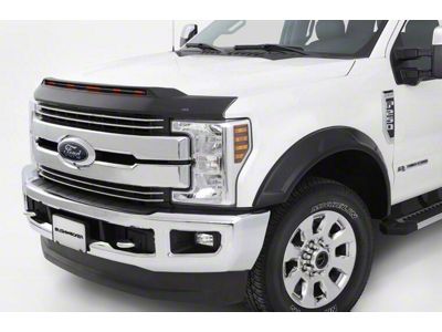 Aeroskin LightShield Pro Hood Protector; Black (17-22 F-250 Super Duty)