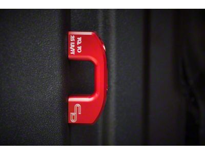 Bed Tie-Down Anchors; Red (11-23 F-250 Super Duty)
