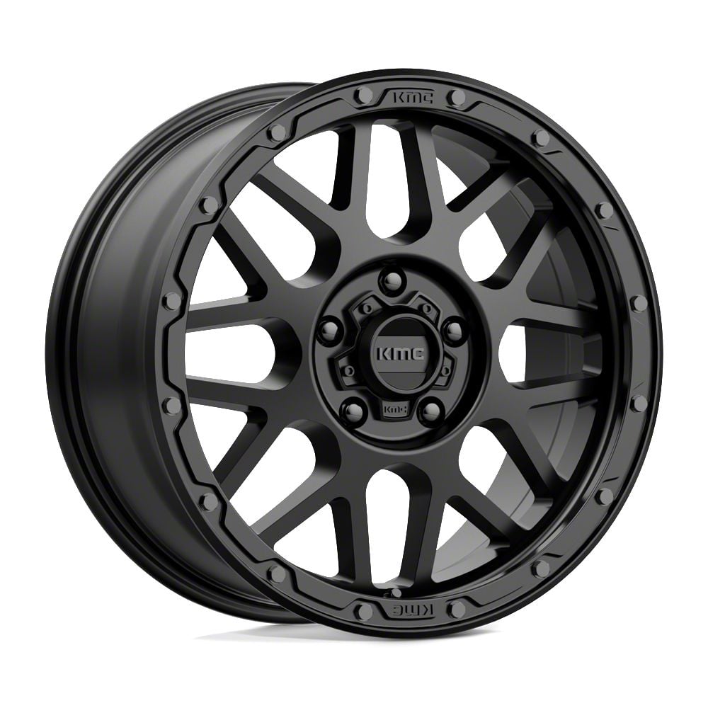 KMC F-250 Super Duty Grenade Off-Road Matte Black 8-Lug Wheel; 17x9 ...