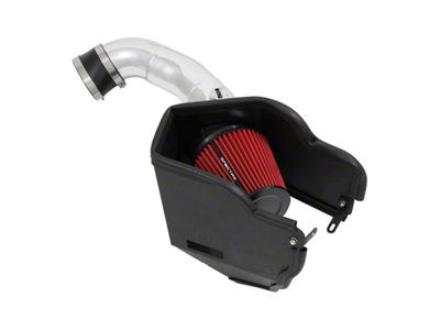 Spectre Performance Cold Air Intake with Red Filter; Polished (17-19 6.7L Powerstroke F-250 Super Duty)