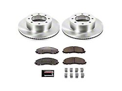 PowerStop Z36 Extreme Medium Duty Truck and Tow 8-Lug Brake Rotor and Pad Kit; Front (13-22 4WD F-250 Super Duty)
