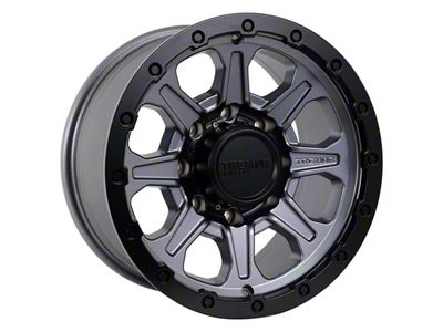 Tremor Wheels 103 Impact Graphite Grey with Black Lip 8-Lug Wheel; 20x9; 0mm Offset (2023 F-250 Super Duty)