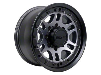 Tremor Wheels 105 Shaker Graphite Grey with Black Lip 8-Lug Wheel; 17x8.5; 0mm Offset (17-22 F-250 Super Duty)