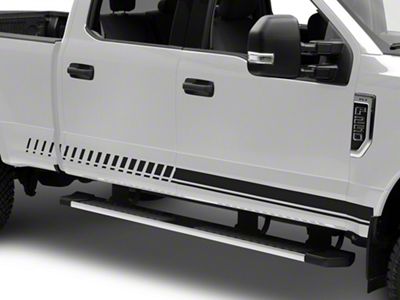 SpeedForm Dashed Rocker Stripes; Matte Black (Universal; Some Adaptation May Be Required)