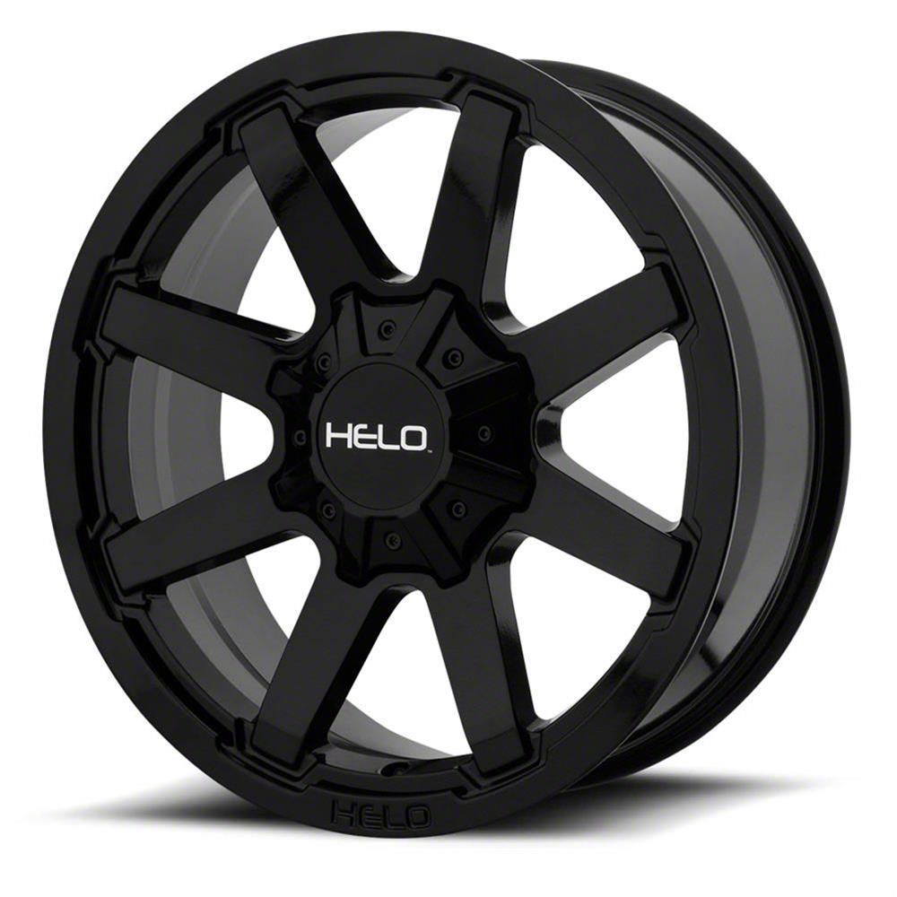 HELO F-250 Super Duty HE909 Gloss Black 8-Lug Wheel; 18x9; 0mm Offset ...