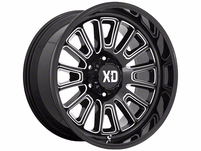 XD Rover Gloss Black Milled 8-Lug Wheel; 20x10; -18mm Offset (11-16 F-350 Super Duty SRW)