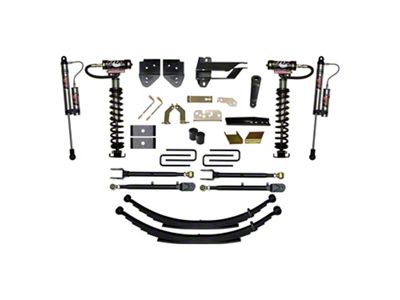SkyJacker 6-Inch 4-Link Coil-Over Suspension Lift Kit with ADX 2.0 Remote Reservoir Monotube Shocks (17-22 4WD F-250 Super Duty w/o Tremor Package)
