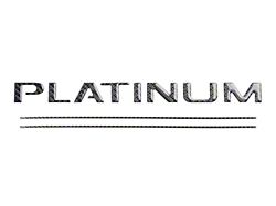 Tailgate Insert Letters; Domed Carbon Fiber (17-19 F-350 Super Duty Platinum)