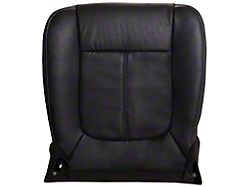 Replacement Bottom Seat Cover; Driver Side; Charcoal/Black Perforated Leather (12-16 F-250 Super Duty Lariat w/ Heated & Cooled Seats)