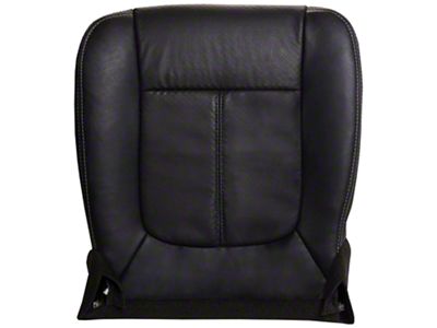 Replacement Bottom Seat Cover; Driver Side; Charcoal/Black Perforated Leather (12-16 F-350 Super Duty Lariat w/ Heated & Cooled Seats)