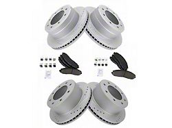 Ceramic Performance Brake Rotor and Pad Kit; Front and Rear (13-19 4WD F-250 Super Duty)