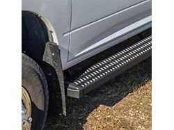 Grip Step 7-Inch Wheel-to-Wheel Running Boards; Textured Black (17-23 F-250 Super Duty SuperCab w/ 8-Foot Bed, SuperCrew w/ 6-3/4-Foot Bed)