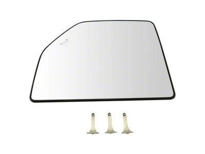 Heated Blind Spot Detection Upper Towing Mirror Glass; Driver Side (17-18 F-350 Super Duty)