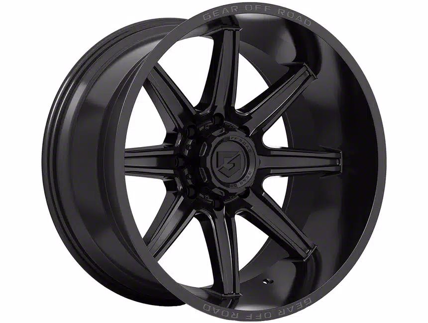 Gear Off-Road F-350 Super Duty Ridge Gloss Black 8-Lug Wheel; 18x9 ...