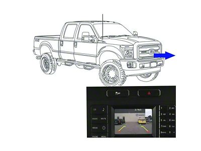 Camera Source Front Camera Kit for MyFord 4.20-Inch Factory Display (17-22 F-250 Super Duty)