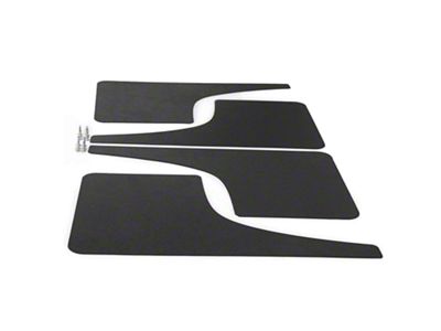 Mud Flaps; Front and Rear; Dry Carbon Fiber Vinyl (11-16 F-350 Super Duty SRW)