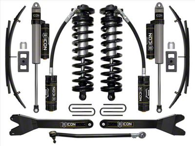 ICON Vehicle Dynamics 2.50 to 3-Inch Stage 3 Coil-Over Conversion Suspension Lift Kit with Radius Arms (2023 4WD 6.7L Powerstroke F-250 Super Duty)