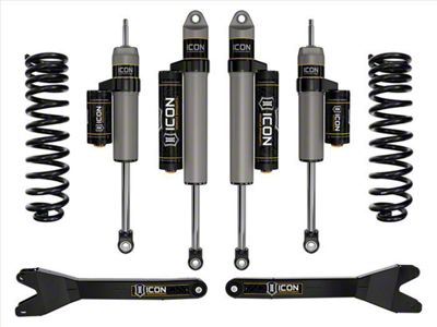 ICON Vehicle Dynamics 2.50-Inch Stage 2 Suspension Lift Kit with Shocks and Radius Arms (2023 4WD 6.7L Powerstroke F-250 Super Duty)