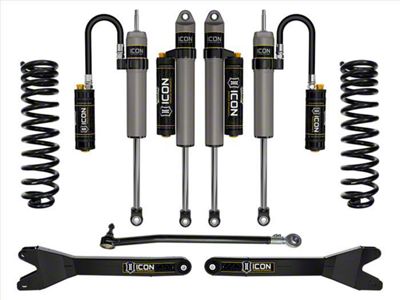 ICON Vehicle Dynamics 2.50-Inch Stage 4 Suspension Lift Kit with Shocks and Radius Arms (2023 4WD 6.7L Powerstroke F-250 Super Duty)