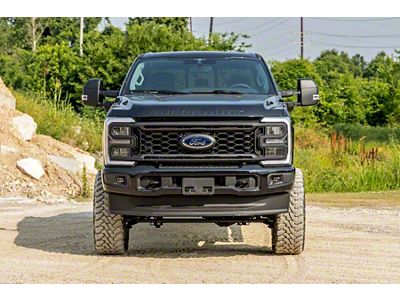 Rough Country 6-Inch Suspension Lift Kit with M1 Monotube Shocks (2023 4WD 6.7L Powerstroke F-250 Super Duty w/ 3.50-Inch Rear Axle & w/o Factory Overload Springs & Factory LED Projector Headlights, Excluding Tremor)